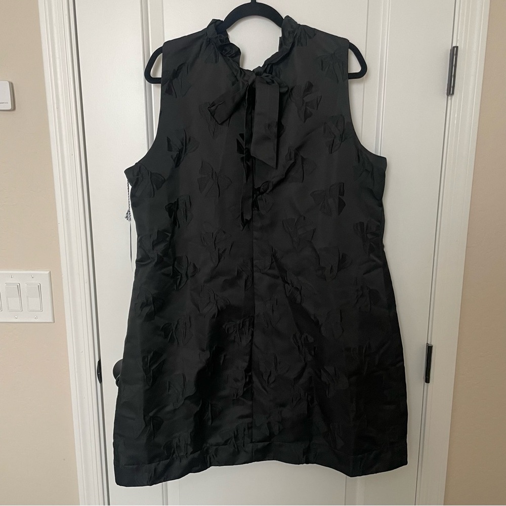 NEW Draper James Black Bow Jacquard Dress - Picture 10 of 16